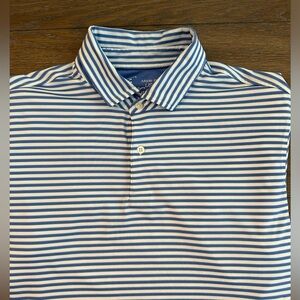 FG Tech 94% Polyester‎ 6% Spandex Short Sleeve Polo Shirt Size M Gently Worn